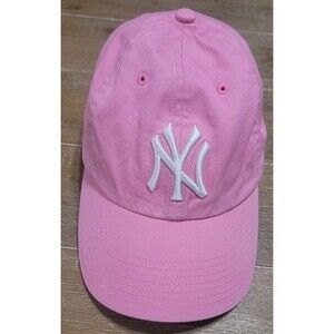 New York Yankees Hat Cap Strap Back Youth Girls Pink MLB Baseball '47